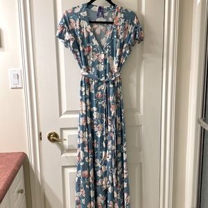 Seraphine Maternity/Nursing Maxi Dress